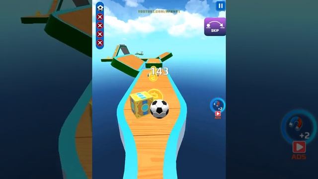 Sky Rolling Balls - SpeedRun Gameplay Level 301-350 смотреть онлайн