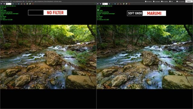 MARUMI GND8 brightness compensation / компенсация яркостей при помощи градиентного светофильтра смотреть онлайн
