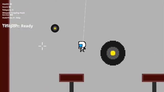 Space Gunner - TEST #5 - Grapling Hook - GameMaker: Studio 2 смотреть онлайн