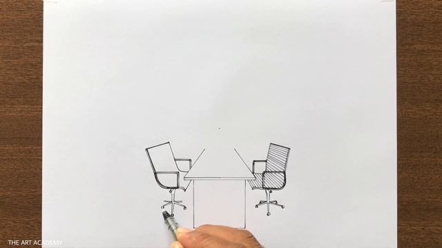How to Draw an Office in 1 Point Perspective смотреть онлайн
