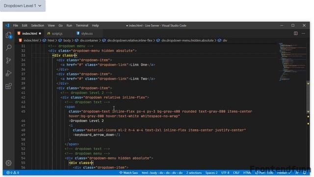 multi level dropdown menu - tailwind css смотреть онлайн