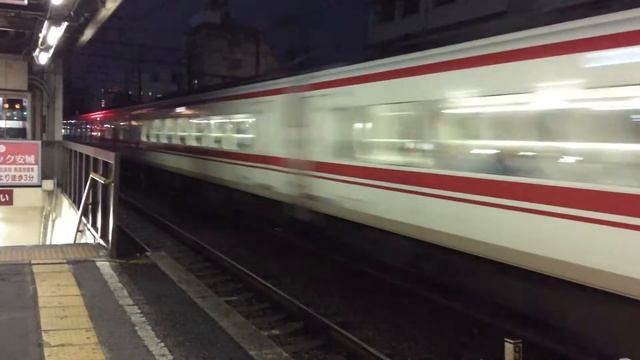 名鉄1000系 爆音空笛を鳴らし新安城を高速通過 смотреть онлайн