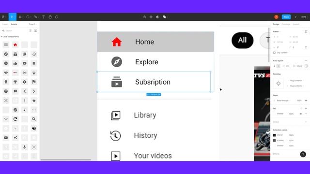 Make youtube user interface | youtube UI design | figma UI design tutorial смотреть онлайн