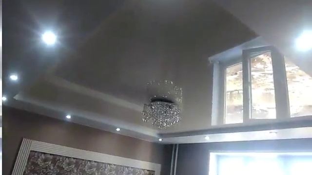Двухуровневый натяжной потолок от "Репы" смотреть онлайн