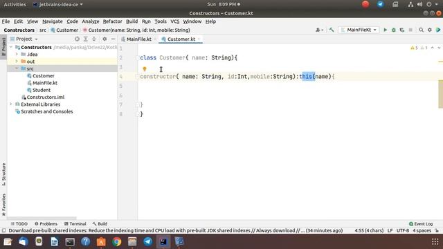 Primary and secondary constructor both in a same class смотреть онлайн