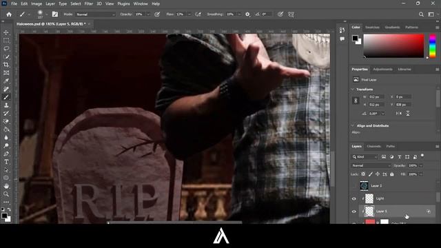 Halloween fotomontaje en Photoshop | Adriel Graphics смотреть онлайн