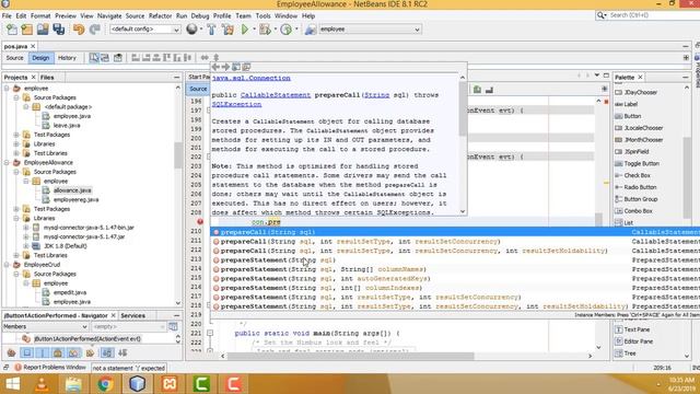Employee Allowance Payroll System using Java and Mysql смотреть онлайн