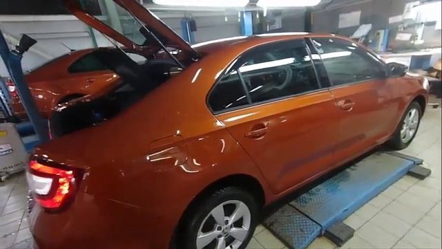 Skoda Rapid (Шкода Рапид) 2018 1.6 ТО-1 15 тыс. км. смотреть онлайн