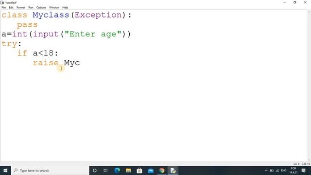 62. User-defined Exceptions in Python with Examples. смотреть онлайн