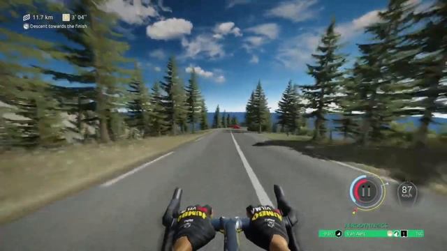 FIRST PERSON MONT VENTOUX DESCENT WITH WOUT VAN AERT! | Tour De France 2021 game смотреть онлайн