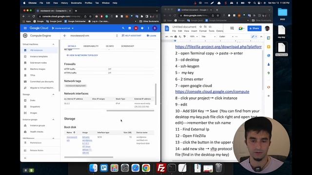 Google Cloud + Filezilla смотреть онлайн