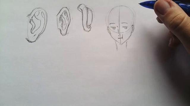 как рисовать уши смотреть онлайн