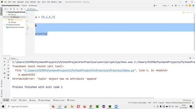 Tuple - Collections (Python Tutorial - Part 35) смотреть онлайн