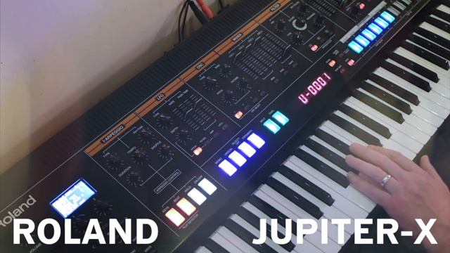 Roland JX-8P PolyKey patches on the Jupiter-X смотреть онлайн