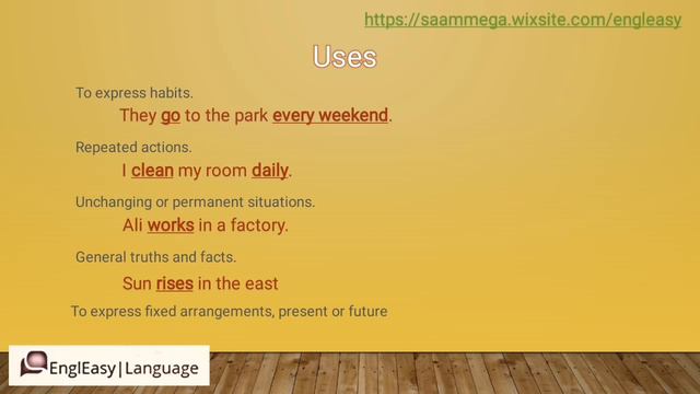 present simple: form, negative, question, uses, spelling, time expressions الحاضر البسيط смотреть онлайн