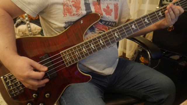 Schecter Omen Extreme 5 Bass guitar playthrough смотреть онлайн