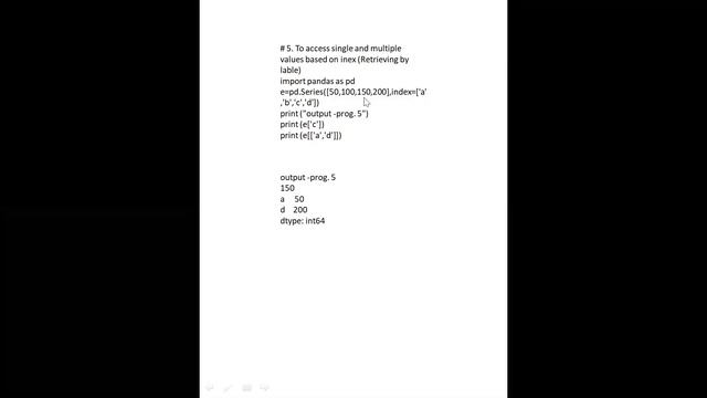 CLASS XII PYTHON PANDAS смотреть онлайн