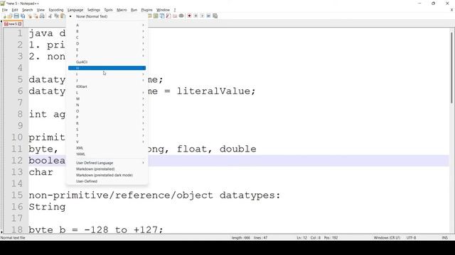 Understanding Java datatypes & naming convention #java #datatypesinjava #telugu || The Tech Trainer смотреть онлайн