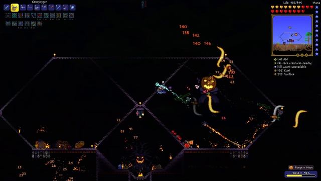 BEATING bosses SOLO! Terraria Pumpkin Moon Guide: Arena, Drops, How to Summon! (Event Tips 1.3 etc. смотреть онлайн