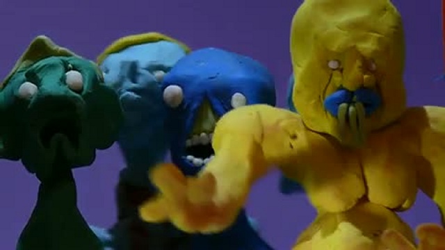 Attaque de zombies en pâte à modeler смотреть онлайн