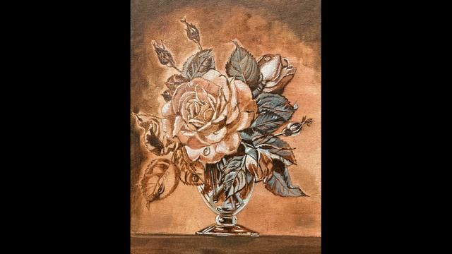 Рисуем натюрморт в старом стиле (drawing of the still life in the style of the old masters) смотреть онлайн