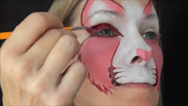 Princess Kitty Face Painting Tutorial смотреть онлайн