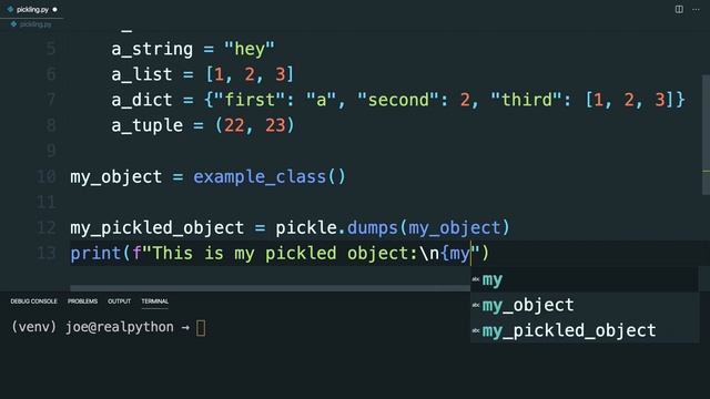 Using the Python pickle Module смотреть онлайн