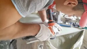 Запил мозаики под 45 градусов, очень хрупкая мозаика