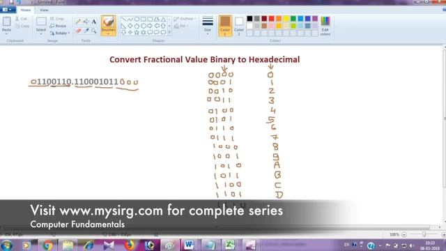 Convert Fractional Value Binary to Hexadecimal смотреть онлайн