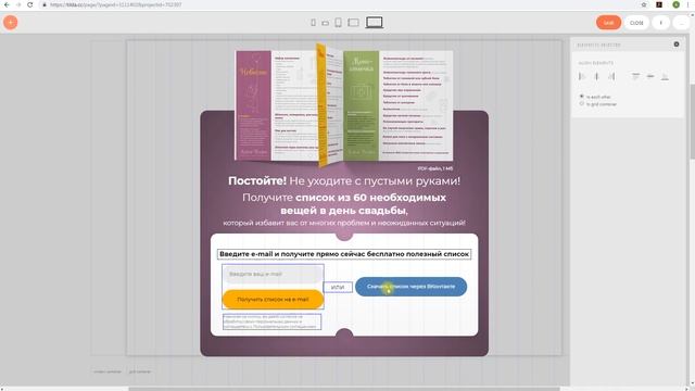 Создание PopUp окна в Tilda из Zero Block для сайта свадебного фотографа. Часть 1/2 смотреть онлайн