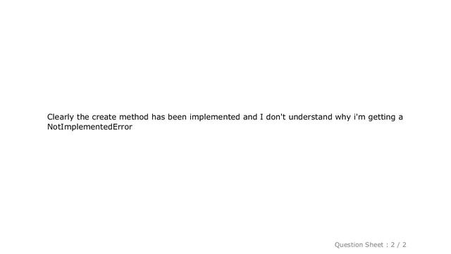 Django : Django rest framework: 'create( )' NotImplementedError when making Http POST request смотреть онлайн