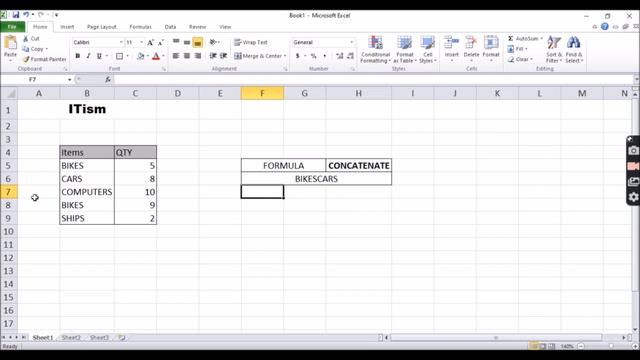 EXCEL FORMULAS | SUM, AVERAGE, CONCATENATE, TEXT, VALUE, COUNT FUNCTIONS | MICROSOFT EXCEL | ITism смотреть онлайн