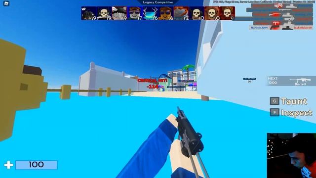 gaming in roblox arsenal... смотреть онлайн