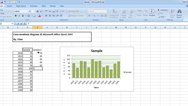Cara membuat diagram di Microsoft office excel 2007 смотреть онлайн