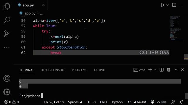 Python Iterator | Python Tutorial For Beginners | Iterator, Iterables in Python | Coder033 смотреть онлайн