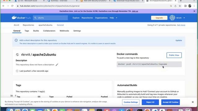 Build & Push the Custom image to Hub & Registry | Dockerhub | Azure Container Registry смотреть онлайн