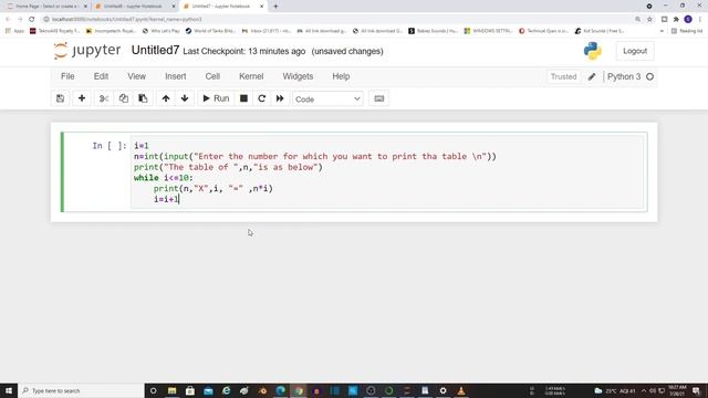 How to print Table of any Number in Python смотреть онлайн