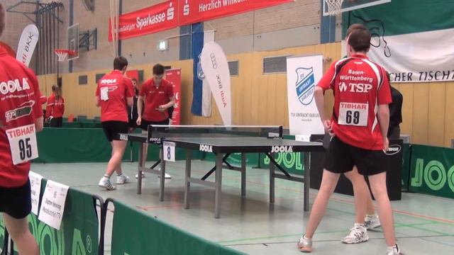 Tischtennis Deutsche Jugendm 2013-2 Vorr 55) Franzel-Pellny vs Bluhm-Otto (Defensivdoppel)3 смотреть онлайн