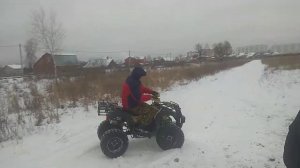Квадроцикл 250 кубов зимой(5)