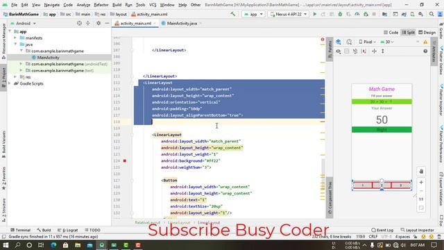 How to build Math Game in Android Studio|Android Studio Tutorial|Build Game|Busy Coder|2020 смотреть онлайн