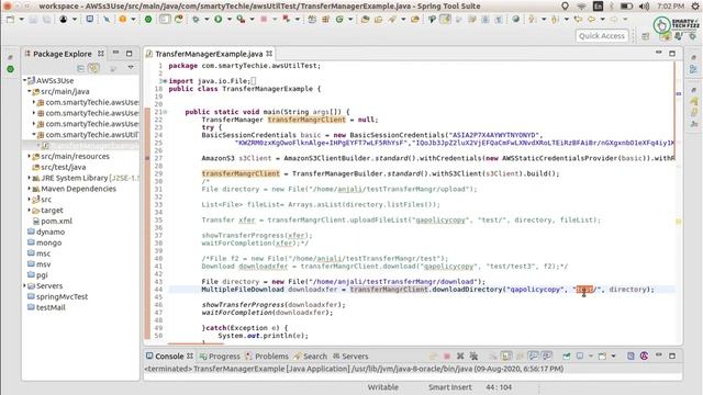 How to download all files uploaded in directory of S3 bucket in single operation | Amazon S3 | java смотреть онлайн