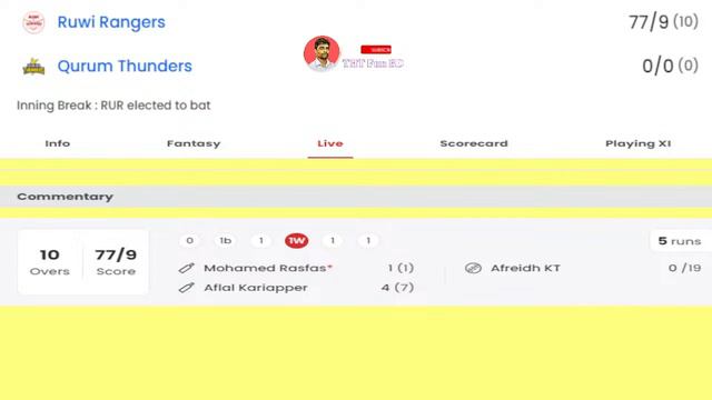 Ruwi Rangers vs Qurum Thunders | RUR v QUT | Oman D10 League Live Score Streaming & Updates 2024 смотреть онлайн