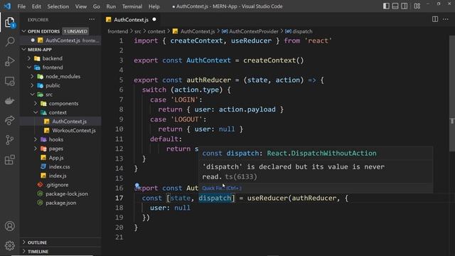 MERN Authentication Tutorial #8 - React Auth Context смотреть онлайн