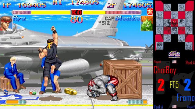 Super Street Fighter 2 Turbo - ChoiBoy [Ryu] vs Fromo [Blanka] (Fightcade FT5) смотреть онлайн