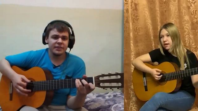 Ахра - Твои карие глаза (кавер под гитару), FT. Алла Лоренс смотреть онлайн