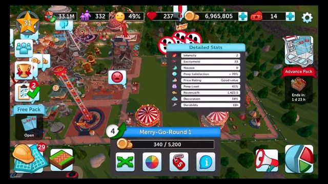 DO DECORATIONS HELP? | RollerCoaster Tycoon Touch | RCT Touch | смотреть онлайн