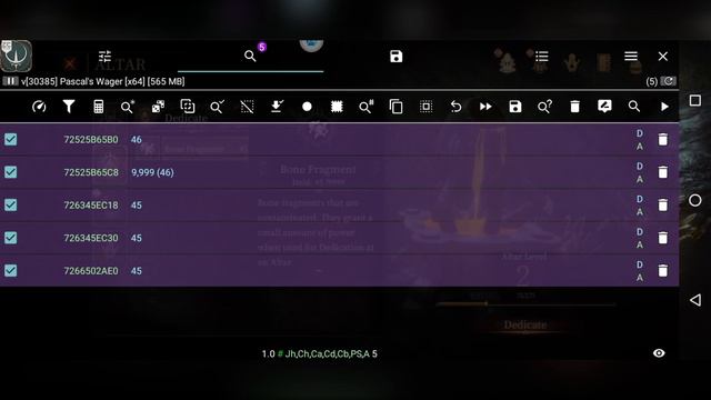 Pascal's Wager 1.5.4 | Game Guardian | Bone Fragment 9999 | No Root!!! смотреть онлайн