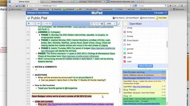 Mozilla Weekly Webmaker Call - February 26th, 2013 смотреть онлайн
