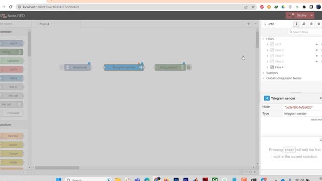Install and Send Simple Telegram Message Node-RED смотреть онлайн