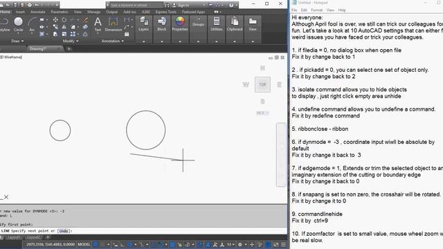 Fix 10 common AutoCAD annoying problem settings смотреть онлайн